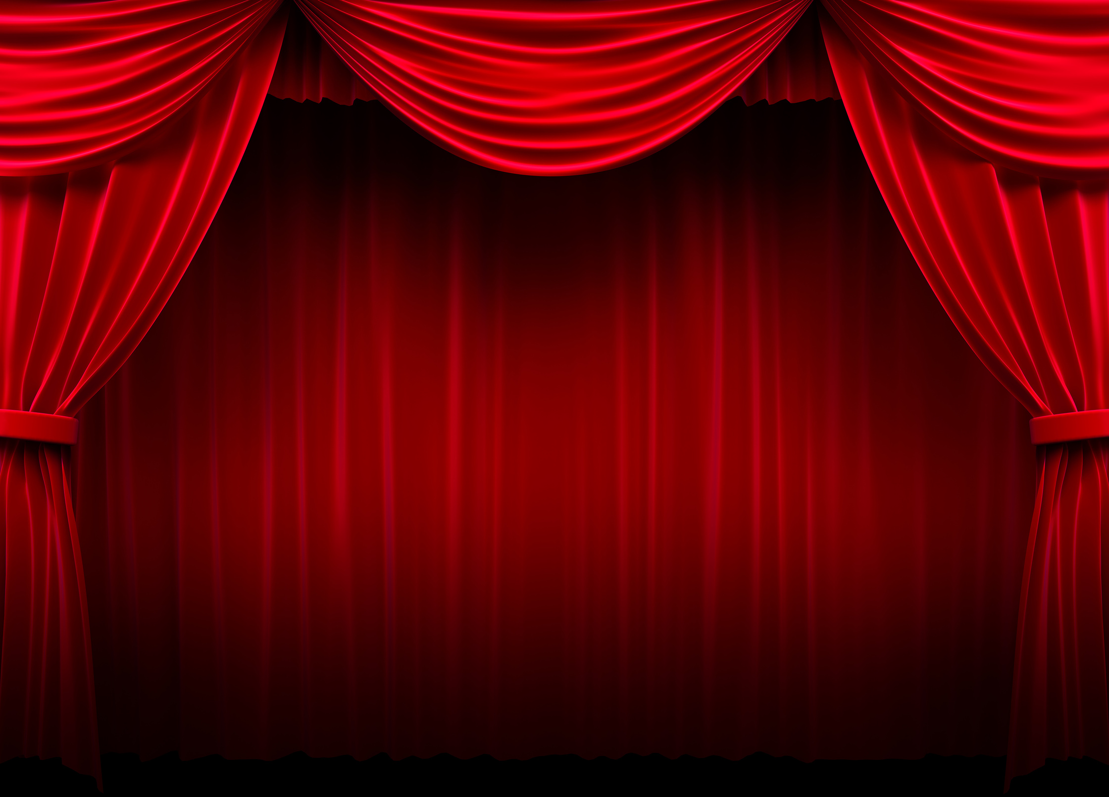Red Stage Curtain